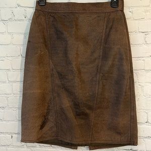 Tarazzia genuine leather skirt